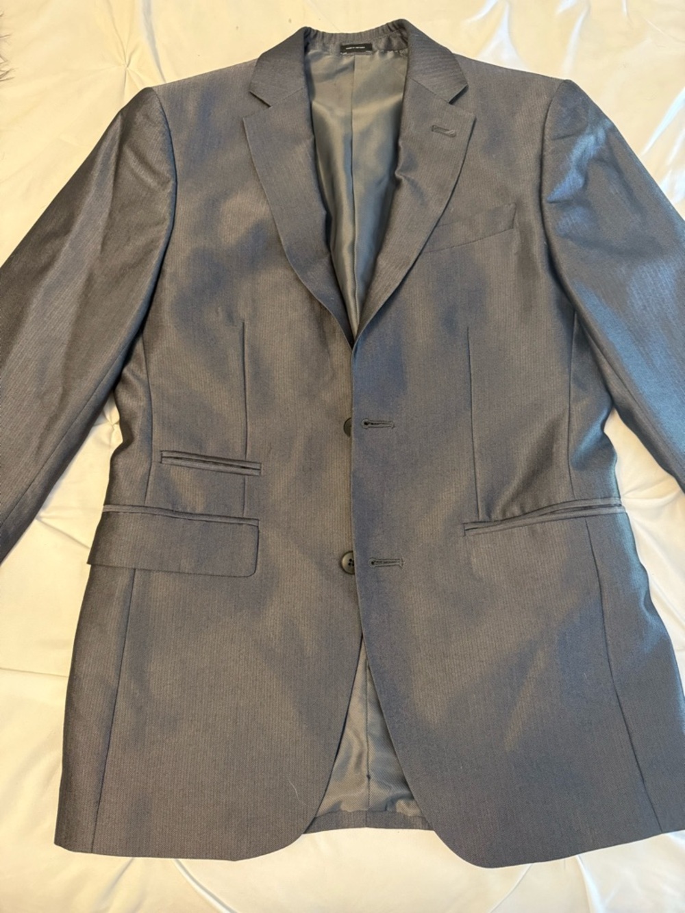 J. Ferrar Slim Fit Charcoal Gray Suit - 30x30 Pants
